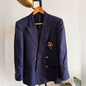 Blue navy vintage blazer